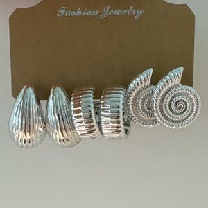 Silver Summery Earring Set